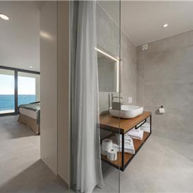 3 x 5 bedroom seafront villa with heated infinity pool near Rogoznica, sleeps 10